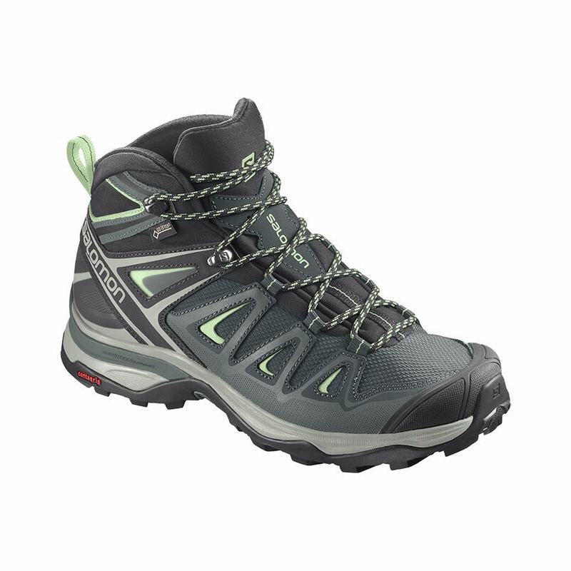 Salomon Vandrestøvler Dame Grøn - X ULTRA 3 MID GORE-TEX (GWBTL-8976)